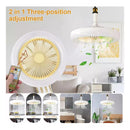 Ventilador Bombillo Techo Con De Luz Led