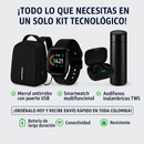 Auriculares M10 + Termo Digital + Smartwatch Y68 + Maleta Antirrobo