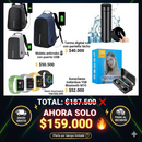 Auriculares M10 + Termo Digital + Smartwatch Y68 + Maleta Antirrobo