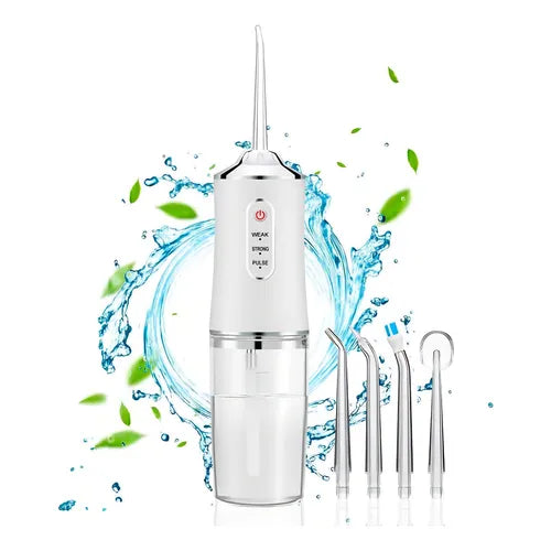Irrigador Oral Recargable + Limpiador Facial 5 en 1