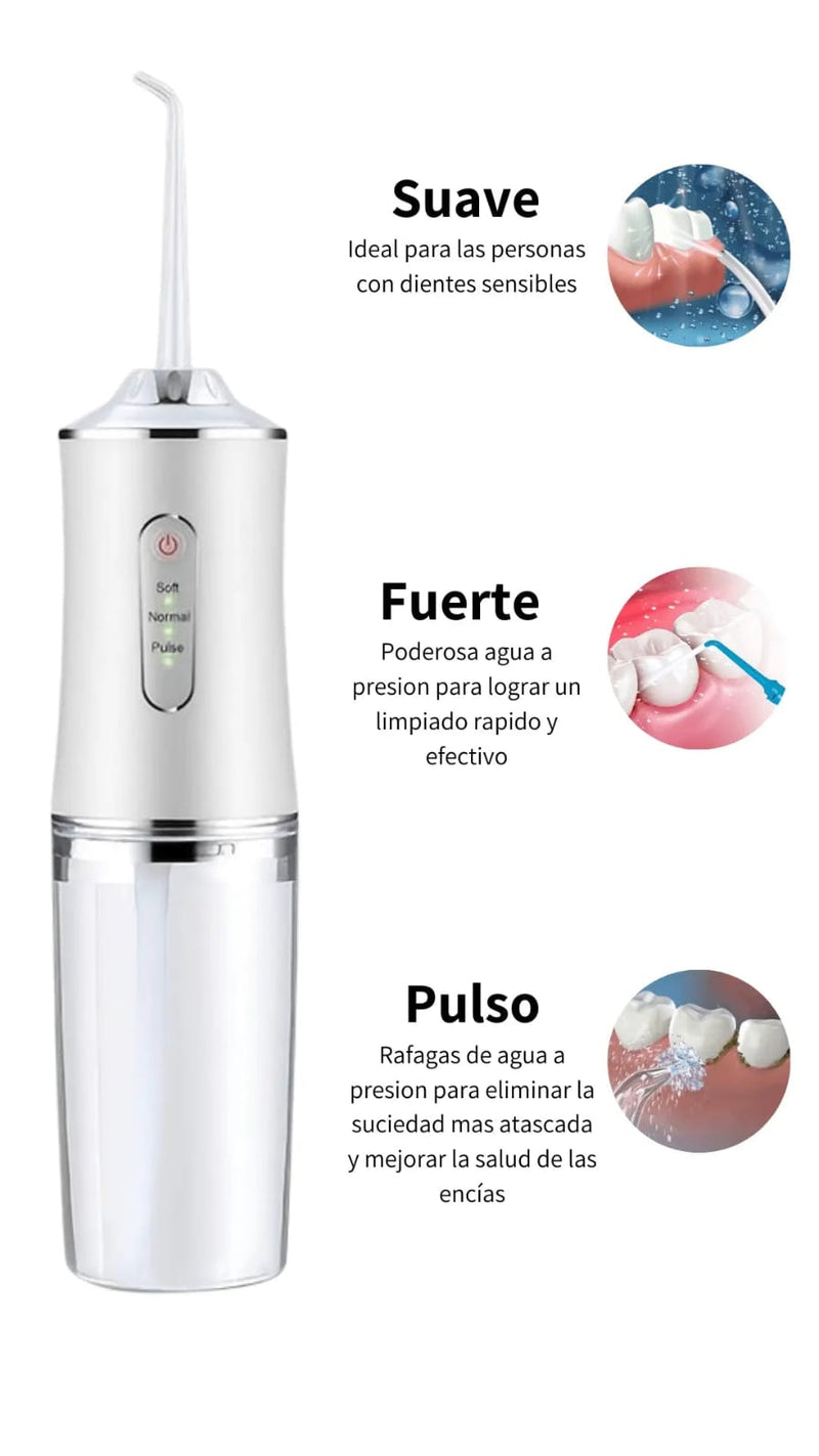 Irrigador Oral Recargable + Limpiador Facial 5 en 1