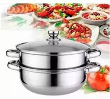 Olla Y Vaporera En Acero Inoxidable Cocc