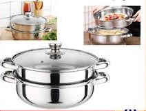 Olla Y Vaporera En Acero Inoxidable Cocc