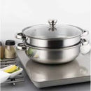 Olla Y Vaporera En Acero Inoxidable Cocc