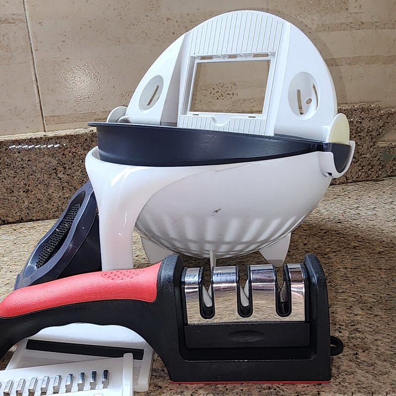 ChefPlata Pro +Combo 1 Rallador 9 EN 1 + 1 Afilador